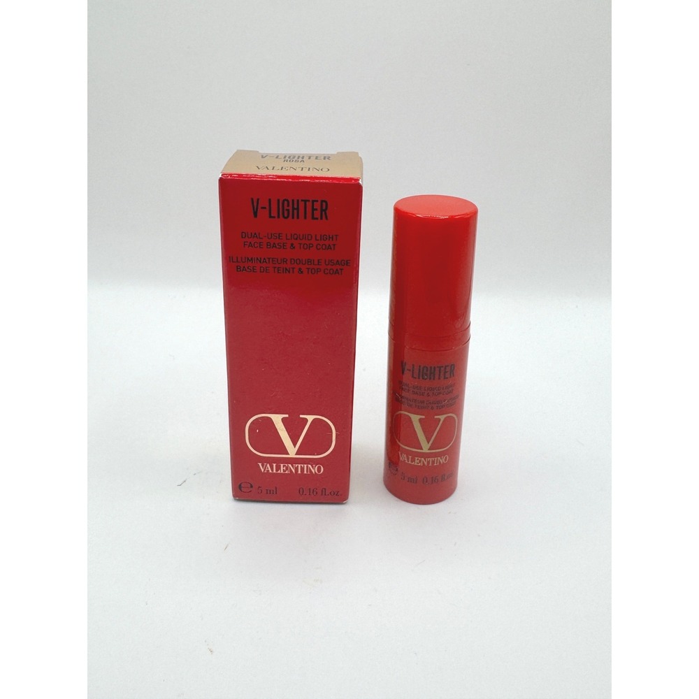 Valentino V-Lighter Dual-Use Liquid Light Face Base 5ml NEW